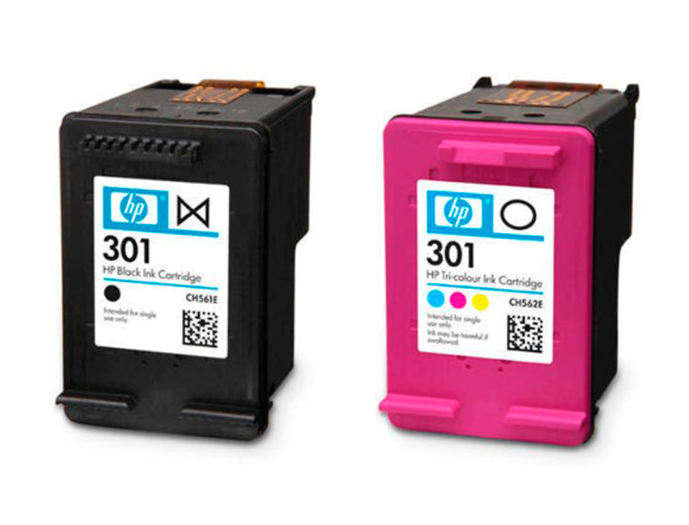 CARTOUCHE HP 301 JET D'ENCRE N9J72AE PACK MULTICOLORS PLUS NOIR