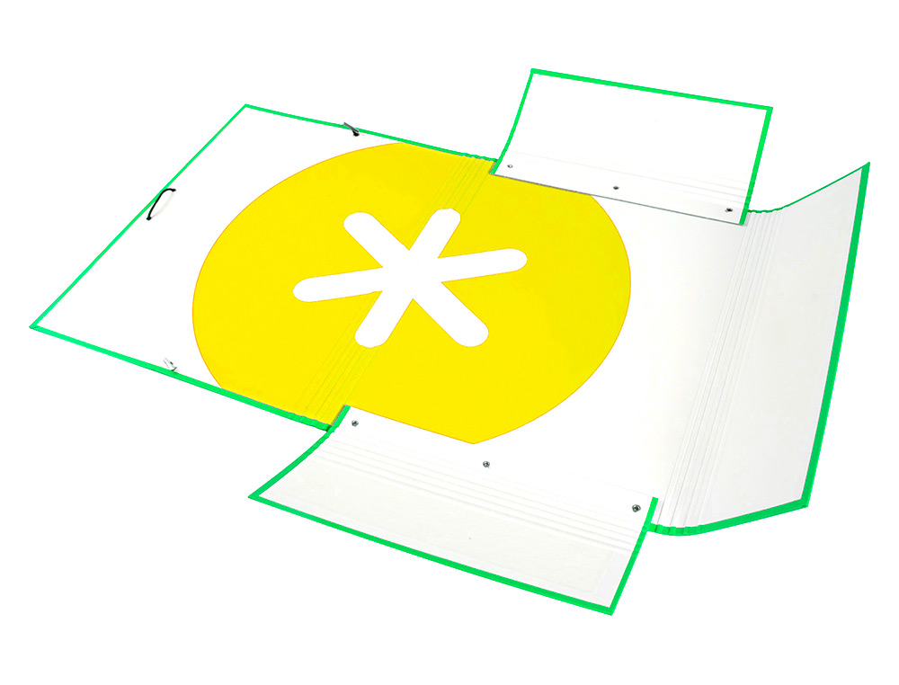 CHEMISE ANTARTIK CARTON REMBORDE A4+ 3 RABATS         ELASTIQUE COLORIS VERT