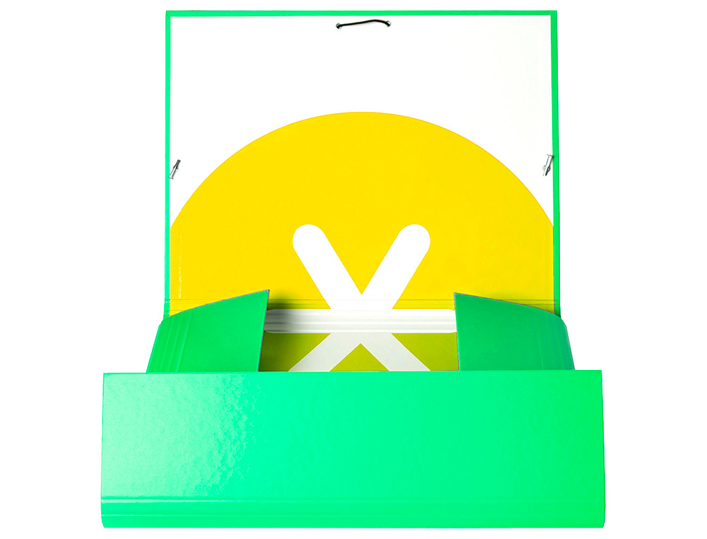 CHEMISE ANTARTIK CARTON REMBORDE A4+ 3 RABATS         ELASTIQUE COLORIS VERT