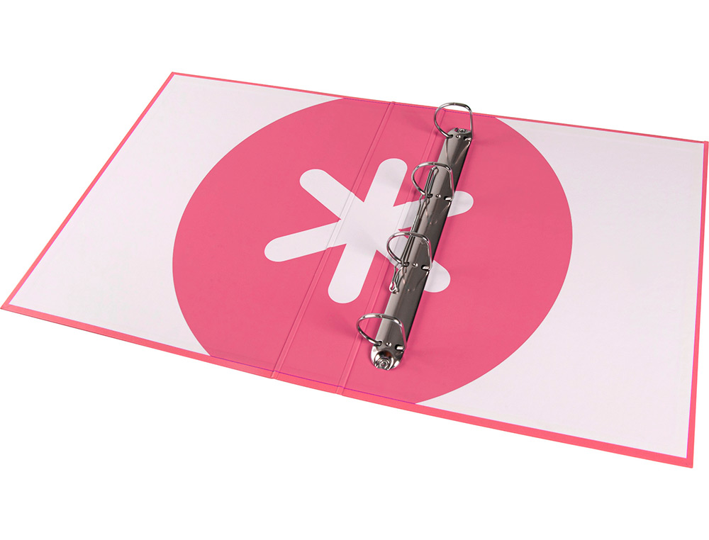 CLASSEUR ANTARTIK 4 ANNEAUX END 40MM A4+ CARTON REMBORDE    COLORIS CORAIL
