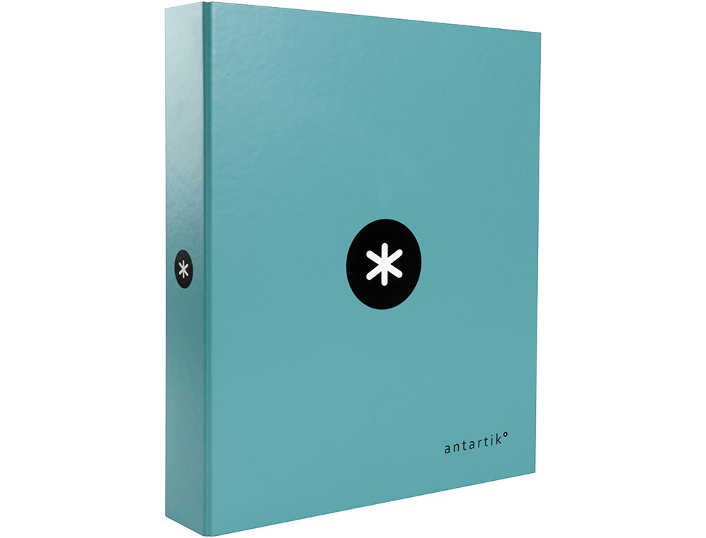 CLASSEUR ANTARTIK 4 ANNEAUX END 40MM A4+ CARTON REMBORDE    COLORIS MENTHE
