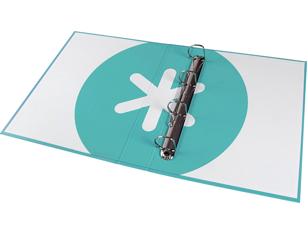 CLASSEUR ANTARTIK 4 ANNEAUX END 40MM A4+ CARTON REMBORDE    COLORIS MENTHE