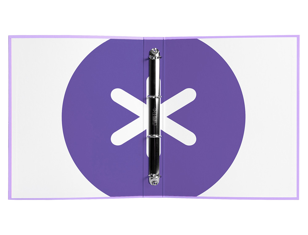 CLASSEUR ANTARTIK 4 ANNEAUX END 40MM A4+ CARTON REMBORDE    COLORIS LAVANDE
