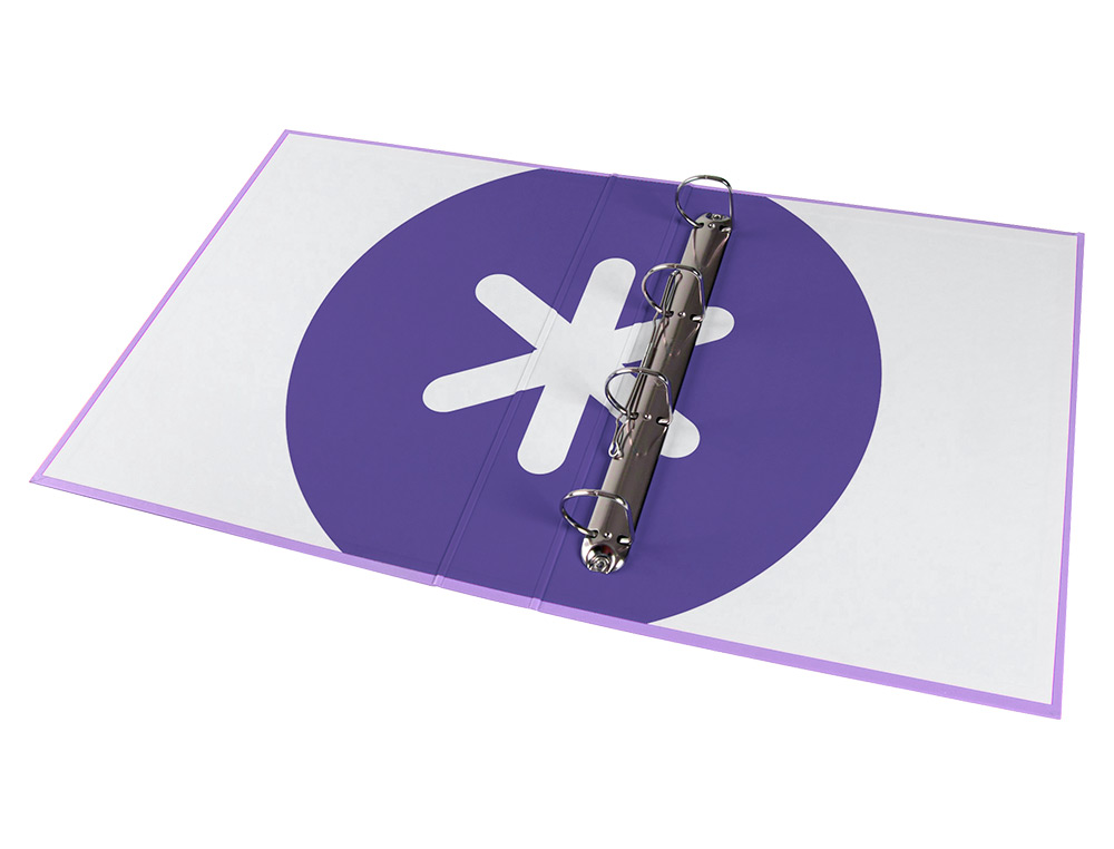 CLASSEUR ANTARTIK 4 ANNEAUX END 40MM A4+ CARTON REMBORDE    COLORIS LAVANDE