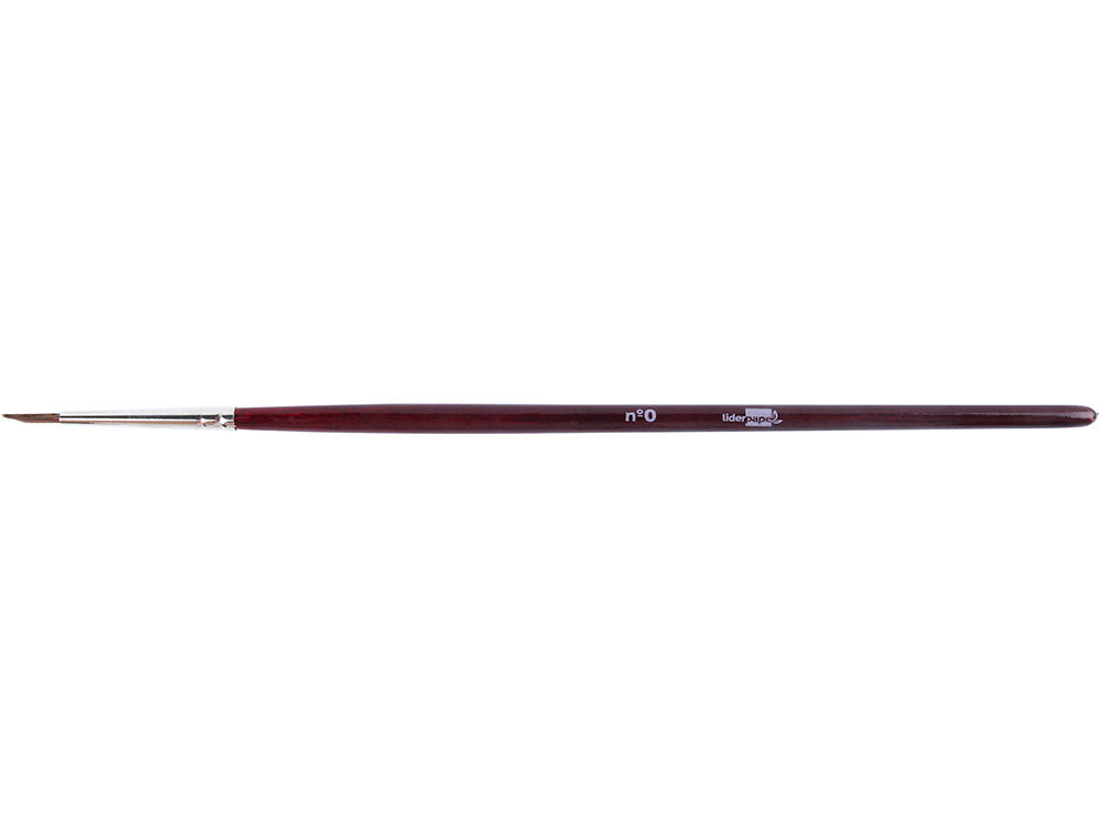 PINCEAU LIDERPAPEL BOIS VIROLE CHROME AQUARELLE N0