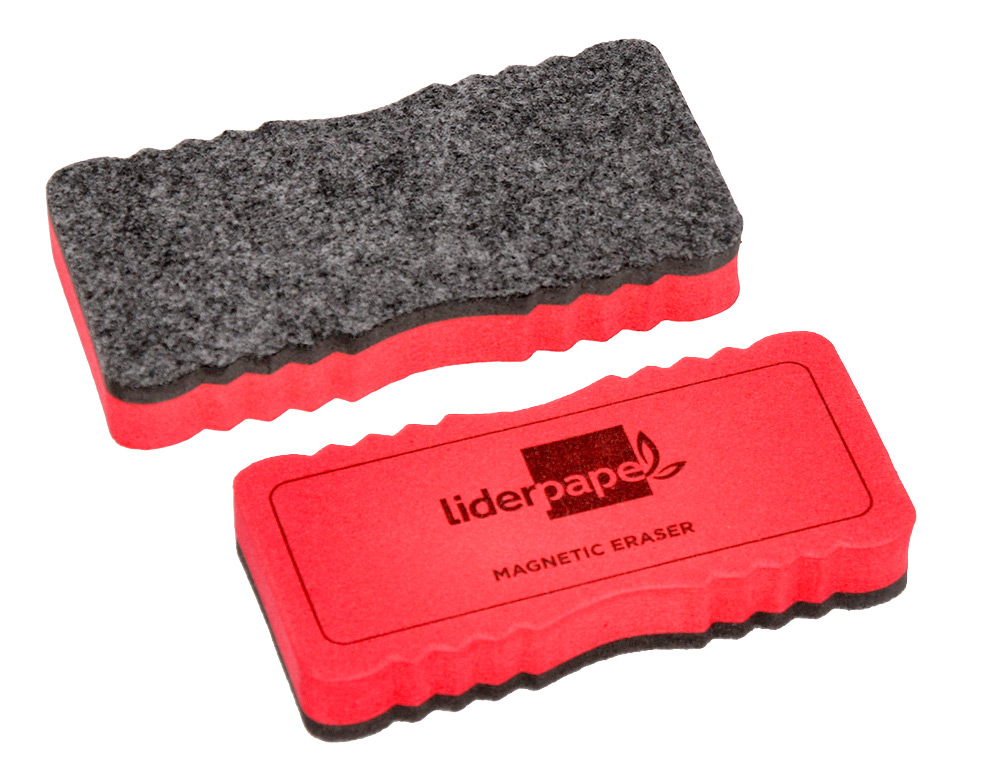 BROSSE MAGNETIQUE LIDERPAPEL FEUTRE EFFACAGE A SEC TOUS TABLEAUX BLANCS COLORIS ASSORTIS