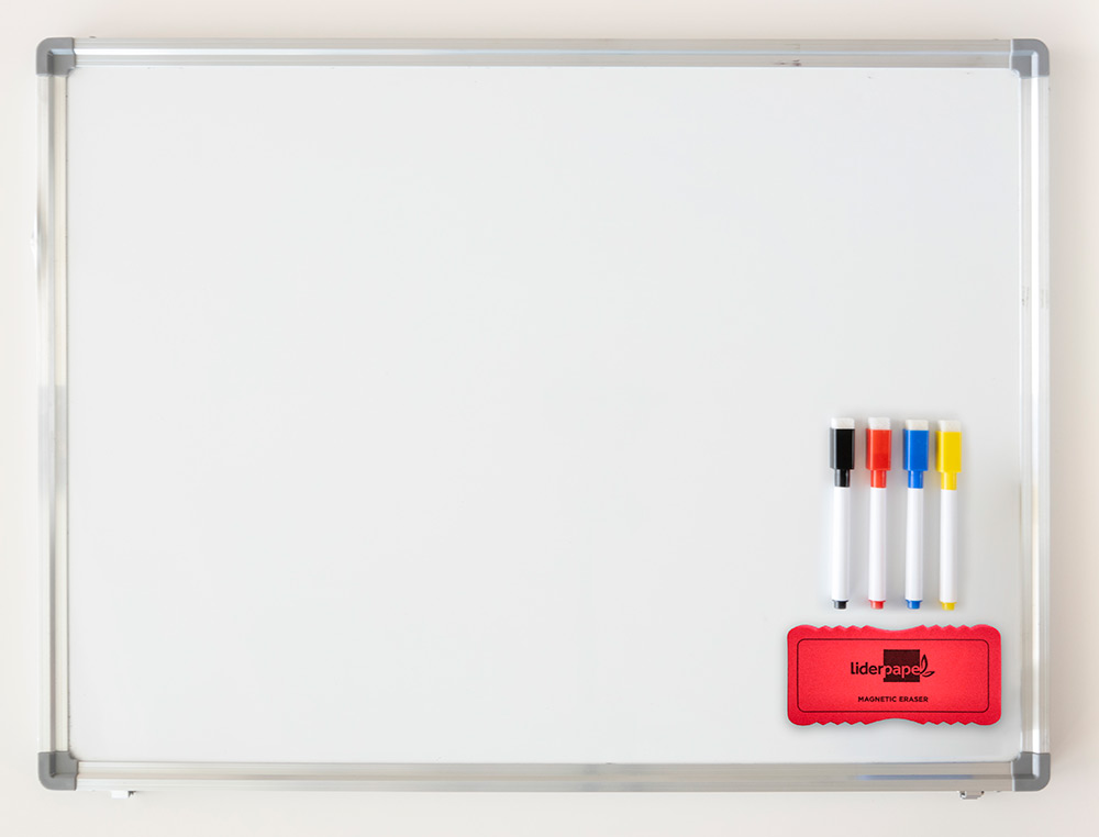 BROSSE MAGNETIQUE LIDERPAPEL FEUTRE EFFACAGE A SEC TOUS TABLEAUX BLANCS COLORIS ASSORTIS