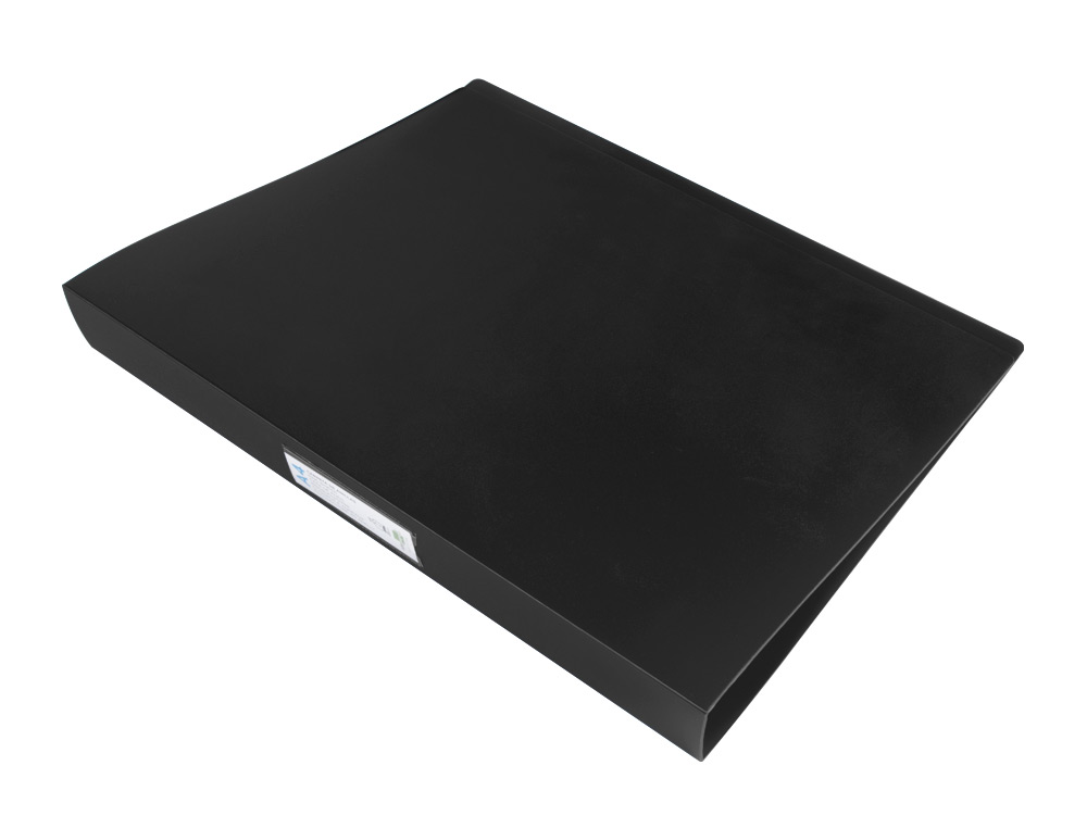 CLASSEUR LIDERPAPEL 4 ANNEAUX 25MM A4 260X315MM POLYPROPYLENE DOS 40MM PORTE-CARTES VISITE COLORIS