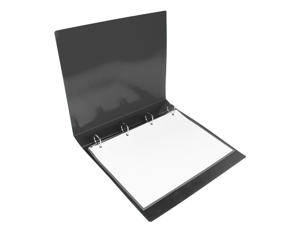 CLASSEUR LIDERPAPEL 4 ANNEAUX 25MM A4 260X315MM POLYPROPYLENE DOS 40MM PORTE-CARTES VISITE COLORIS