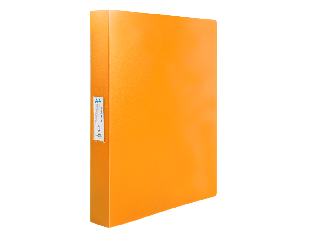 CLASSEUR LIDERPAPEL 4 ANNEAUX 25MM A4 260X315MM             POLYPROPYLENE DOS 40MM        PORTE-CARTES VISITE  COLORIS