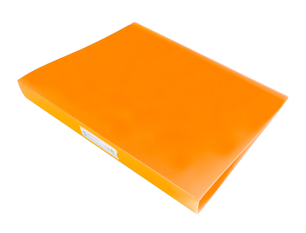 CLASSEUR LIDERPAPEL 4 ANNEAUX 25MM A4 260X315MM             POLYPROPYLENE DOS 40MM        PORTE-CARTES VISITE  COLORIS