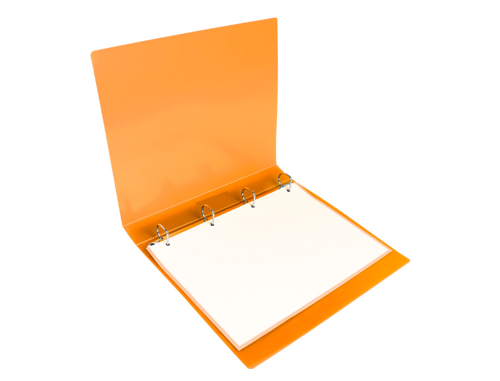 CLASSEUR LIDERPAPEL 4 ANNEAUX 25MM A4 260X315MM             POLYPROPYLENE DOS 40MM        PORTE-CARTES VISITE  COLORIS