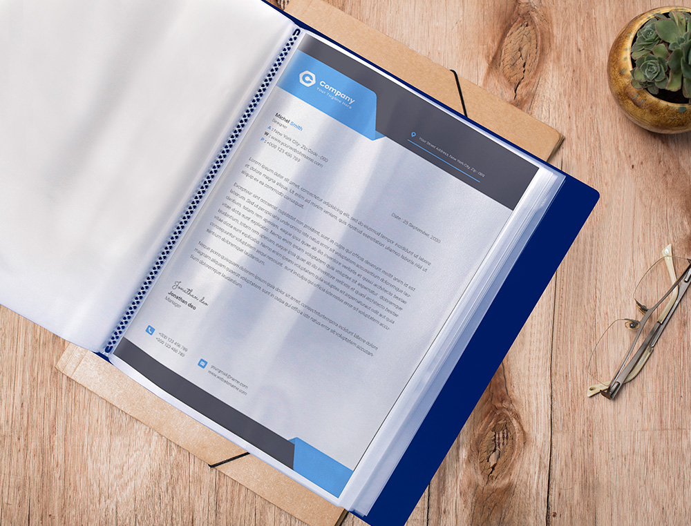 PROTEGE-DOCS LIDERPAPEL KANGOUROU PERSONNALISABLE     POLYPRO 40 POCHETTES FIXES A4 210X297MM BLEU TRANSLUCIDE