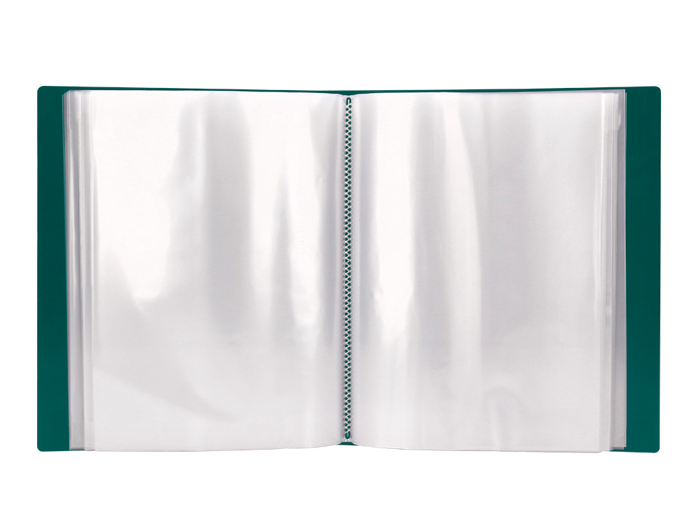 PROTEGE-DOCS LIDERPAPEL KANGOUROU PERSONNALISABLE POLYPRO 40 POCHETTES FIXES A4 210X297MM VERT TRANSLUCIDE