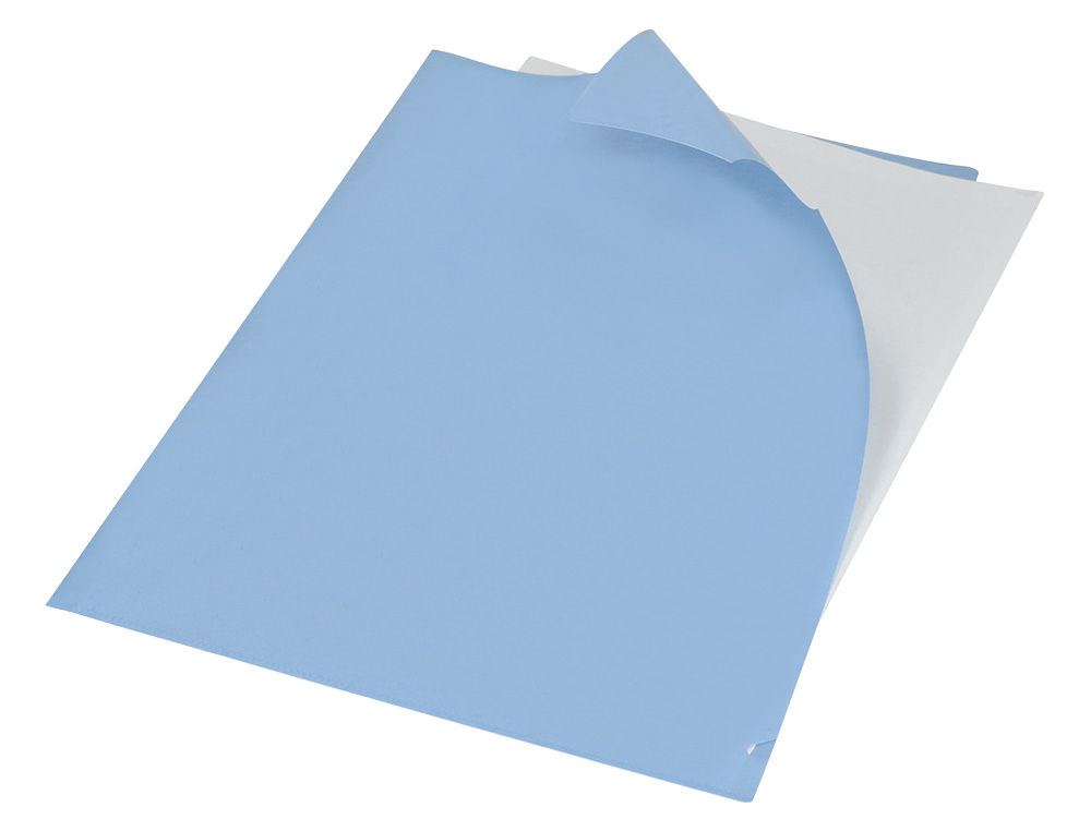 POCHETTE COIN LIDERPAPEL POLYPROPYLENE 180 MICRONS A4 210X297MM CAPACITE 20F COLORIS BLEU CIEL OPAQUE