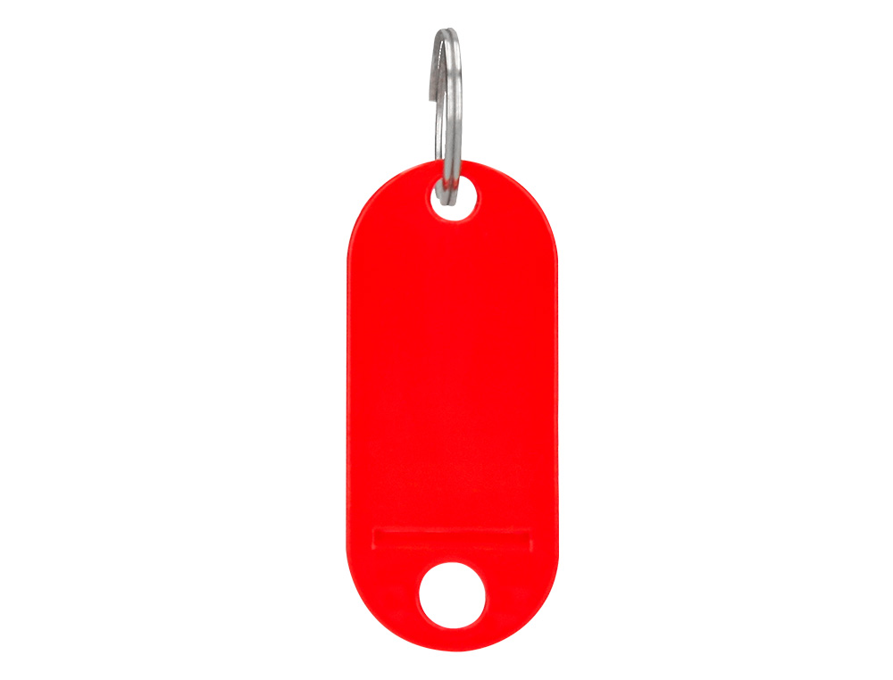 PORTE-CLÉS Q-CONNECT PORTE-ÉTIQUETTE PLASTIQUE 50X22MM COLORIS ASSORTIS PRÉSENTOIR 240 UNITÉS