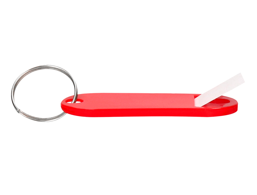 PORTE-CLÉS Q-CONNECT PORTE-ÉTIQUETTE PLASTIQUE 50X22MM COLORIS ASSORTIS PRÉSENTOIR 240 UNITÉS