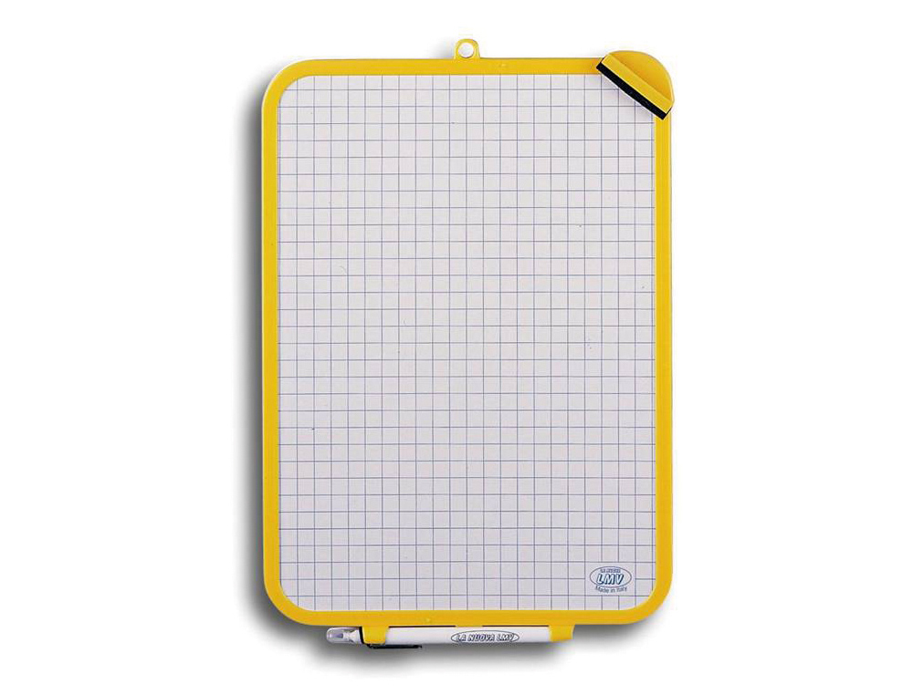 TABLEAU MINI ARDOISE DOUBLE FACE FEUTRE BROSSE IN CLUS 2 FACES QUADRILLÉE/UNIE 32X44CM