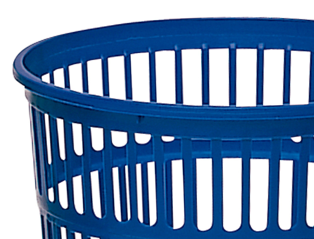 CORBEILLE  PAPIER Q-CONNECT AJOURE POLYSTYRNE SOUPLE ET TRS RSISTANT 15L COLORIS BLEU