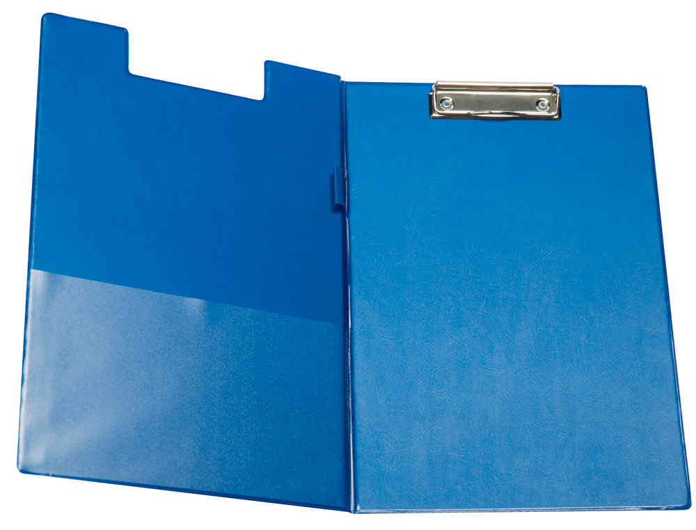 PORTE-BLOC Q-CONNECT PLASTIQUE ÉPAISSEUR 3MM A4 210X297MM PORTE-STYLO PINCE COLORIS BLEU