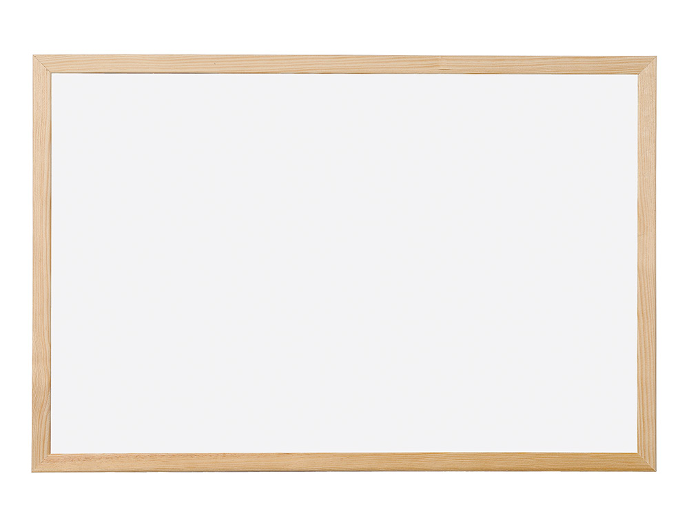 TABLEAU Q-CONNECT MÉLAMINÉ CADRE BOIS LISSE LAVABLE STABILITÉ MARQUEURS SPÉCIAUX ACCESSOIRES FIXATION MUR 120X90CM