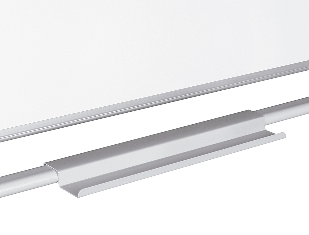 TABLEAU BLANC Q-CONNECT À ROULETTES MÉLAMINÉ DOUBLE FACE PIVOTANT CADRE ALUMINIUM SURFACE LAQUÉE AMPLE AUGET 120X90CM