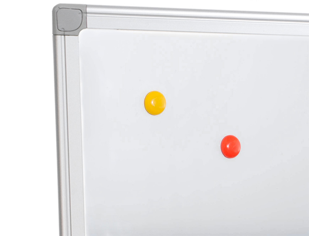 TABLEAU Q-CONNECT LAQU MAGNTIQUE CADRE ALUMINIUM IDAL COLLGES BUREAUX INCLUS ACCESSOIRES FIXATION MUR 90X60CM