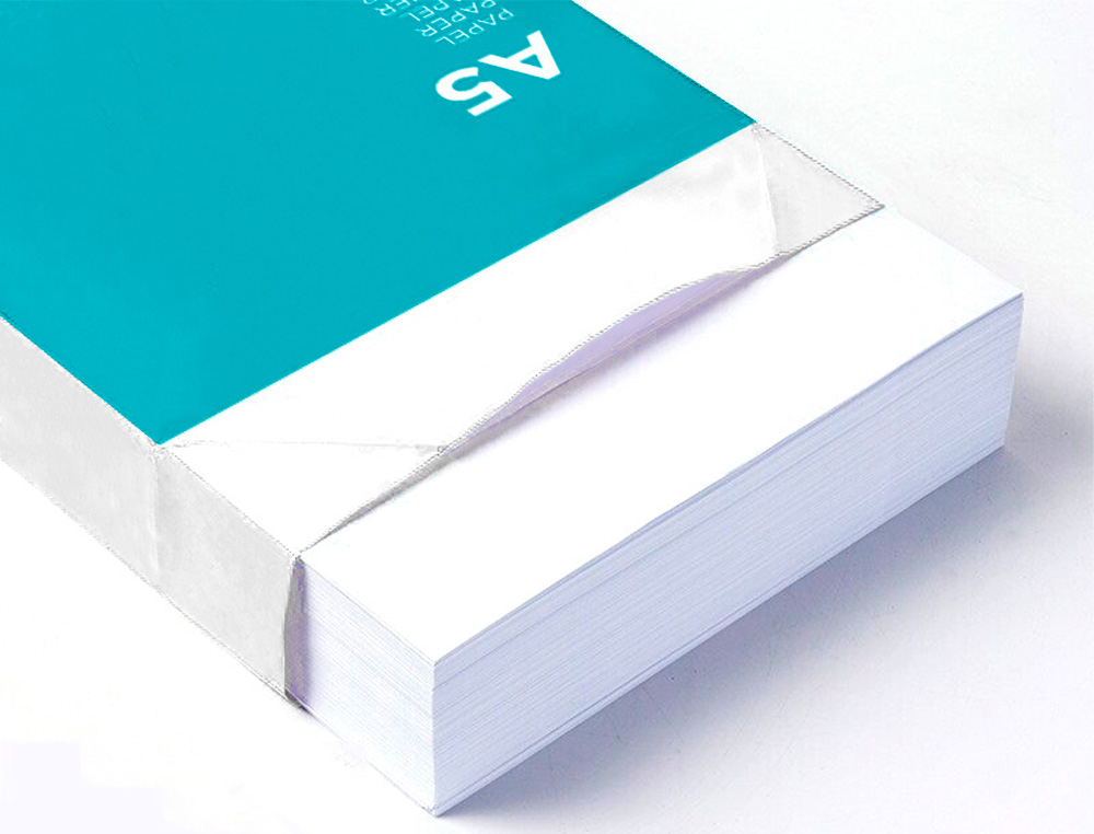 PAPIER ÉCRITURE LIDERPAPEL A5 148X210MM BLANCHEUR EXTRA OPACITÉ 80G/M2 PAQUET 500 FEUILLES