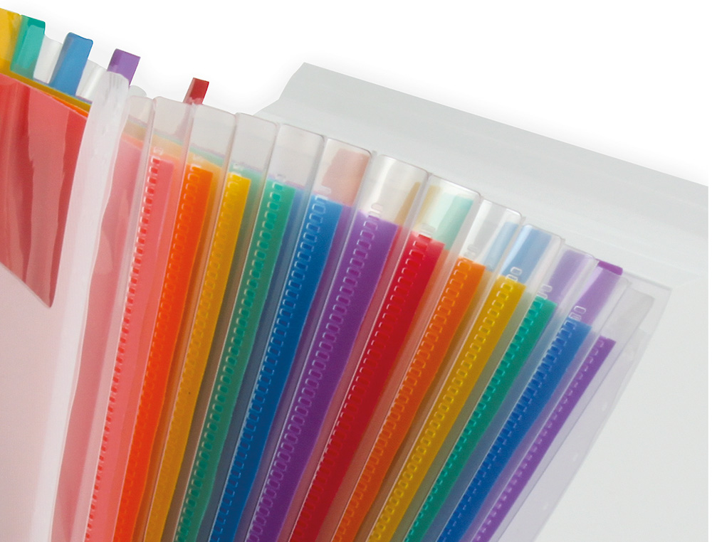 TRIEUR LIDERPAPEL SÉRIE SPECTRAFILE PP 700 MICRONS A4 210X297MM 13 COMPARTIMENTS COULEUR COLORIS FROSTY TRANSPARENT