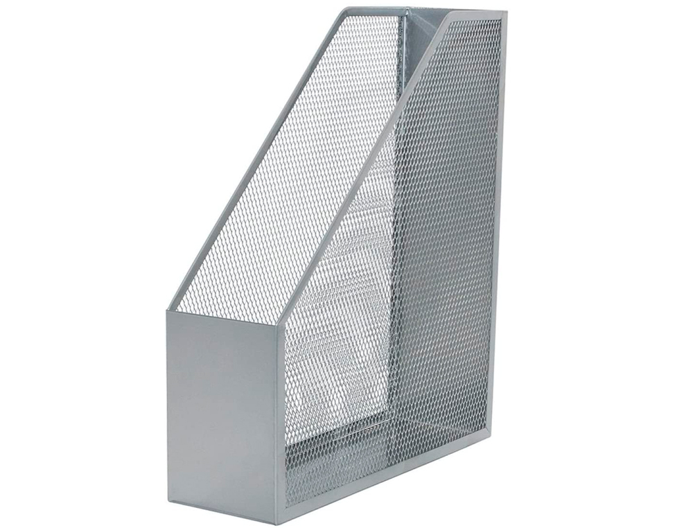 PORTE-REVUES Q-CONNECT MÉTAL MESH MAILLE MÉTALLIQUE 250X79X289MM COLORIS ARGENT