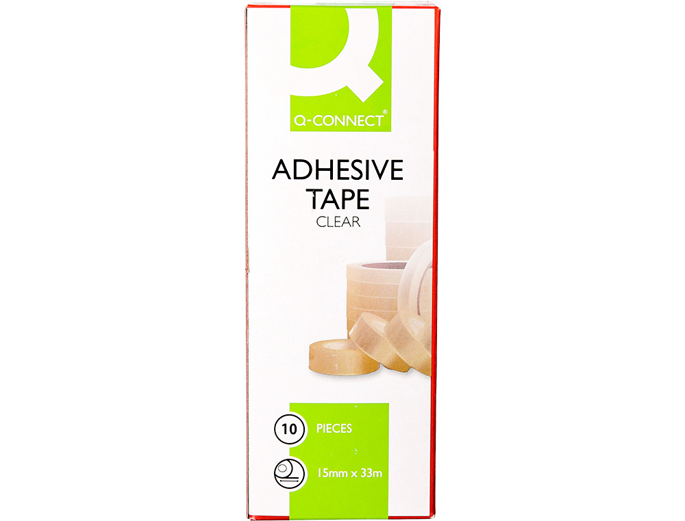 RUBAN ADHSIF Q-CONNECT CONOMIQUE RSISTANT TRANSPARENT 15MMX33M
