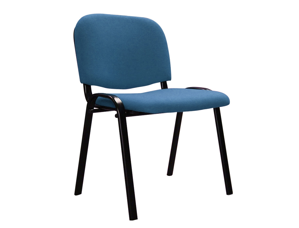 CHAISE Q-CONNECT CONNECT EMPILABLE 4 PIEDS POIDS MAXIMUM SUPPORT 100KG 91X49X44CM COLORIS BLEU 5.3KG