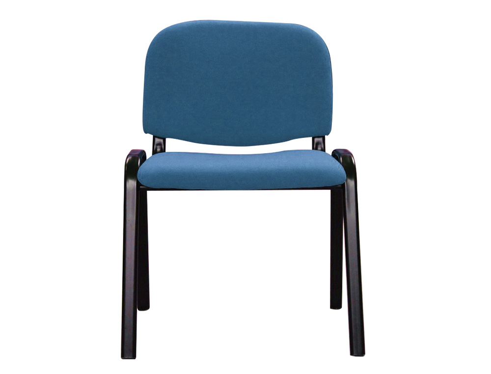 CHAISE Q-CONNECT CONNECT EMPILABLE 4 PIEDS POIDS MAXIMUM SUPPORT 100KG 91X49X44CM COLORIS BLEU 5.3KG