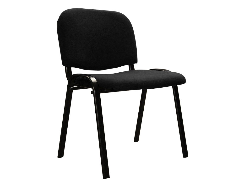 CHAISE Q-CONNECT CONNECT EMPILABLE 4 PIEDS POIDS MAXIMUM SUPPORTÉ 100KG 91X49X44CM COLORIS NOIR 5.3KG
