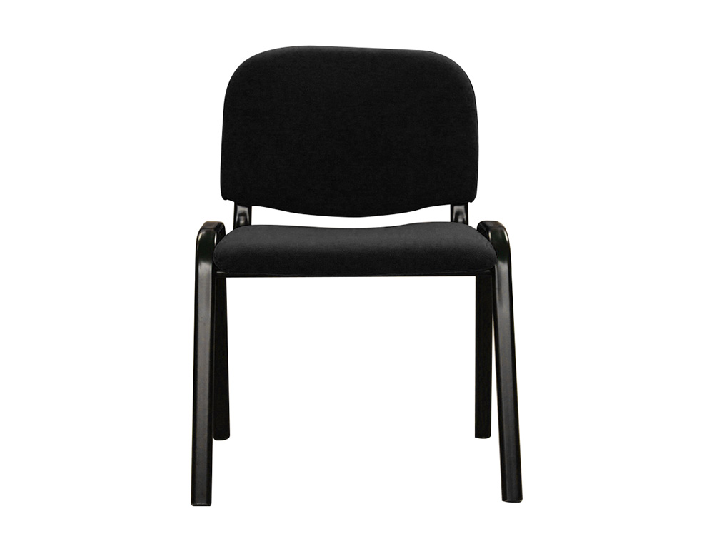 CHAISE Q-CONNECT CONNECT EMPILABLE 4 PIEDS POIDS MAXIMUM SUPPORTÉ 100KG 91X49X44CM COLORIS NOIR 5.3KG