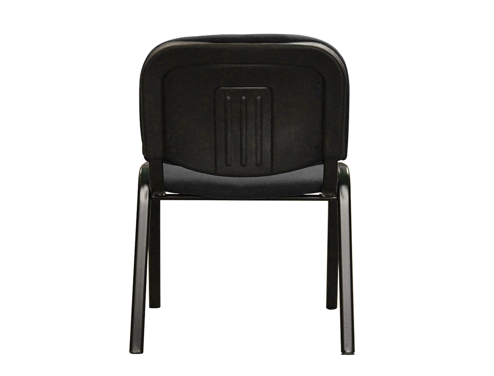 CHAISE Q-CONNECT CONNECT EMPILABLE 4 PIEDS POIDS MAXIMUM SUPPORTÉ 100KG 91X49X44CM COLORIS NOIR 5.3KG