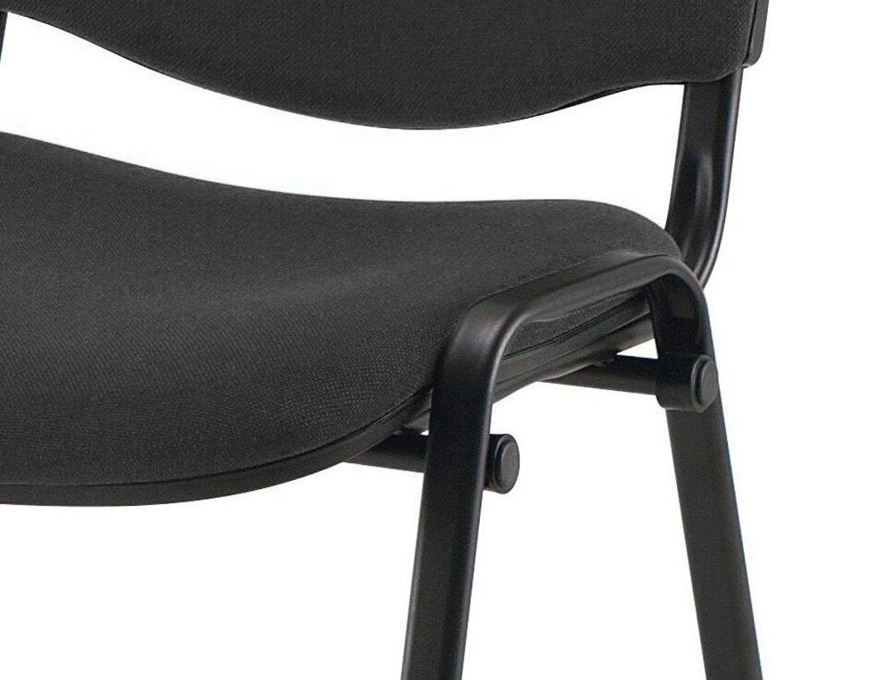CHAISE Q-CONNECT CONNECT EMPILABLE 4 PIEDS POIDS MAXIMUM SUPPORTÉ 100KG 91X49X44CM COLORIS NOIR 5.3KG
