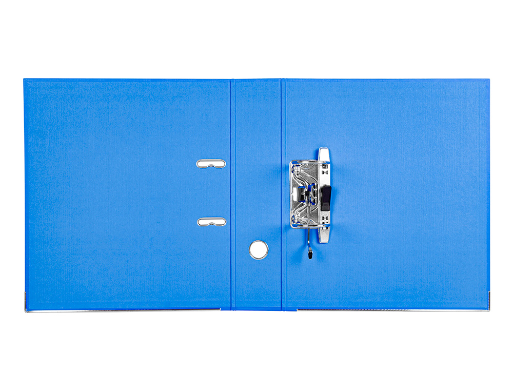 CLASSEUR LEVIER LIDERPAPEL A4 DOCUMENTA CARTON REMBORD 1,9MM DOS 75MM RADO MTALLIQUE COLORIS BLEU