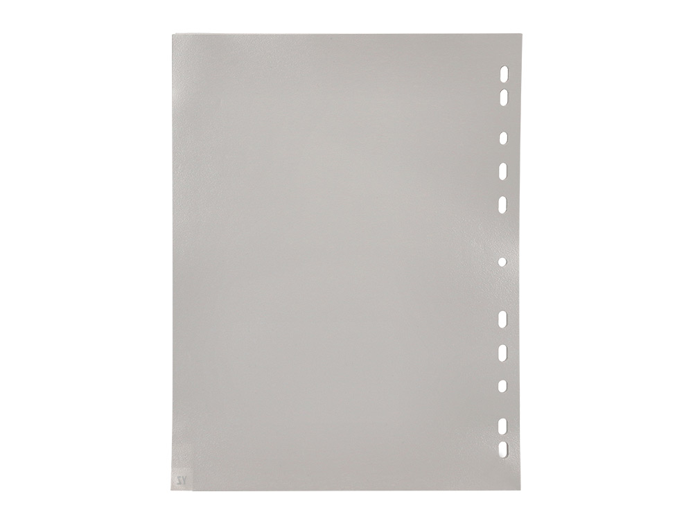 INTERCALAIRE Q-CONNECT PP 12/ 100E A4 225X297MM MULTIPERFORÉ ALPHABET GRAVÉ ONGLETS COLORIS GRIS