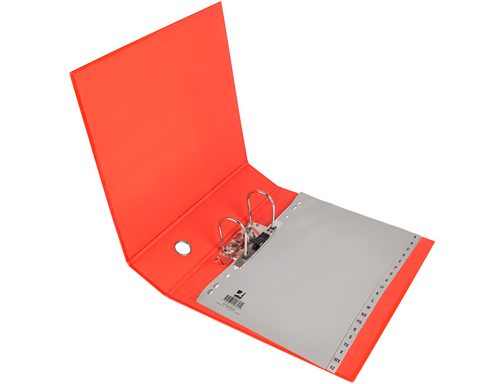INTERCALAIRE Q-CONNECT PP 12/ 100E A4 225X297MM MULTIPERFORÉ ALPHABET GRAVÉ ONGLETS COLORIS GRIS