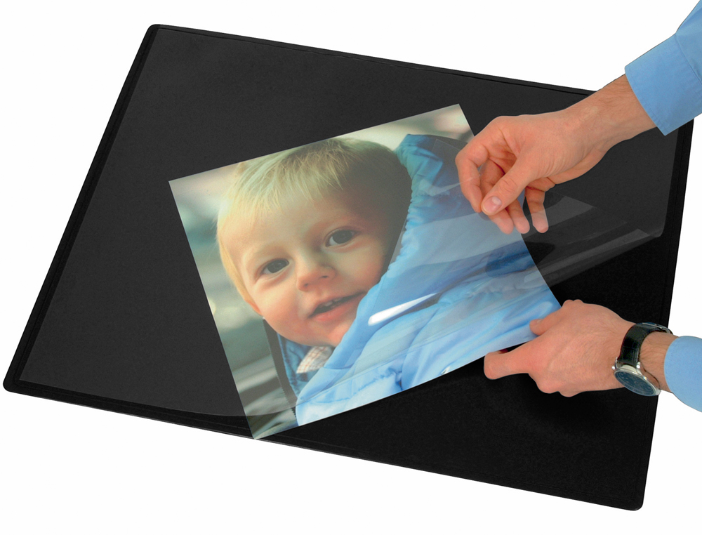SOUS-MAIN Q-CONNECT SIMPLE PP ANTIDERAPANT 50X63CM COLORIS NOIR
