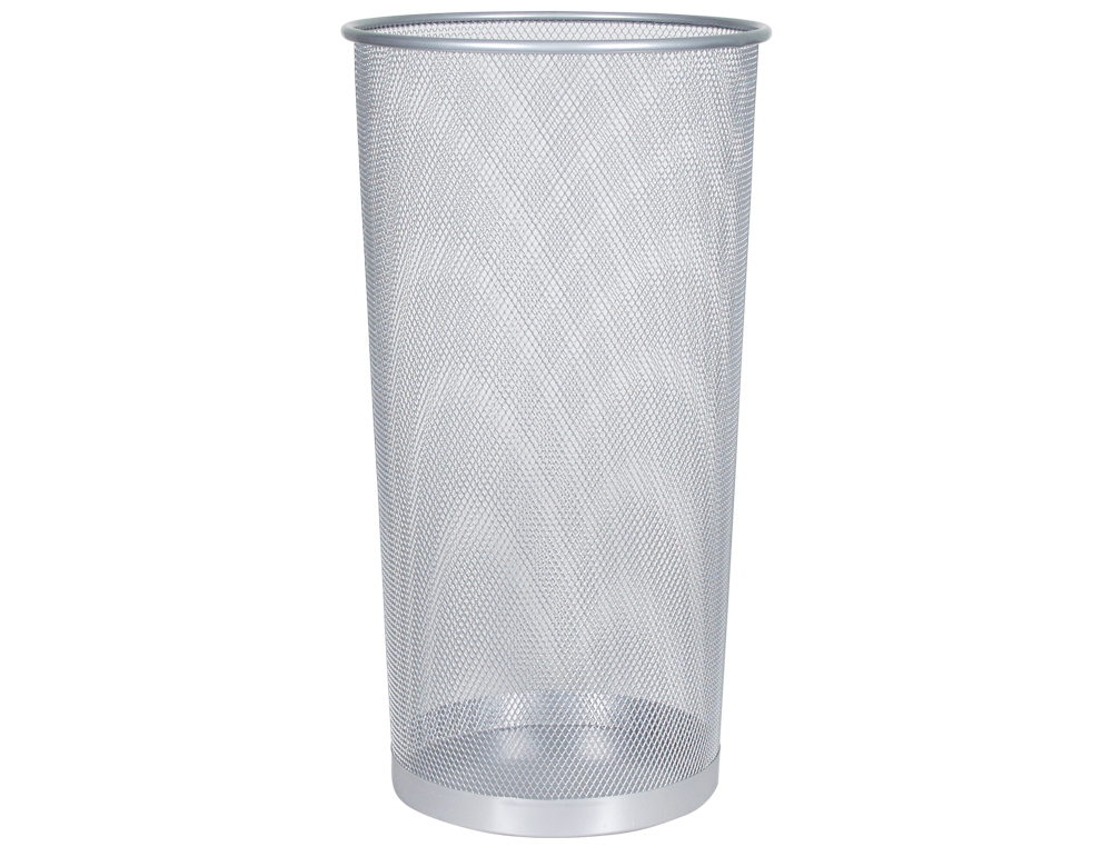 PORTE-PARAPLUIES Q-CONNECT MAILLE MTALLIQUE CAPACIT 22.6L HAUTEUR 500MM DIAMTRE FOND 265MM COLORIS ARGENT