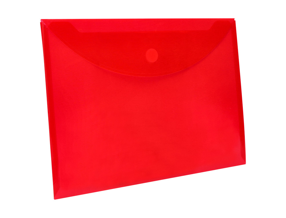 POCHETTE ENVELOPPE LIDERPAPEL POLYPROPYLÈNE 180 MICRONS A4 297X210MM FERMETURE VELCRO COLORIS ASSORTIS PACK 12 UNITÉS