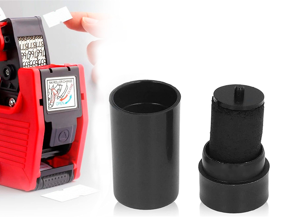 ROULEAU ENCREUR Q-CONNECT PLASTIQUE LARGEUR 20MM COLORIS NOIR