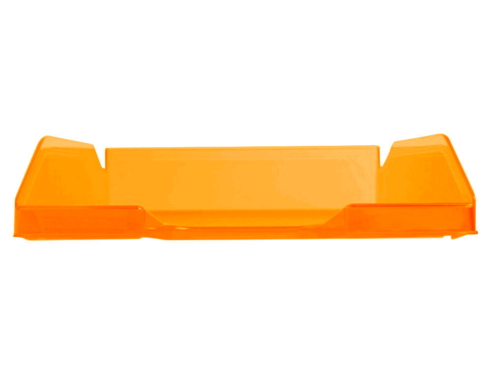 CORBEILLE À COURRIER Q-CONNECTPOLYPROPYLÈNE DOCUMENTS A4+ 240X320MM EMPILABLE 350X255X65MM COLORIS ORANGE TRANSPARENT