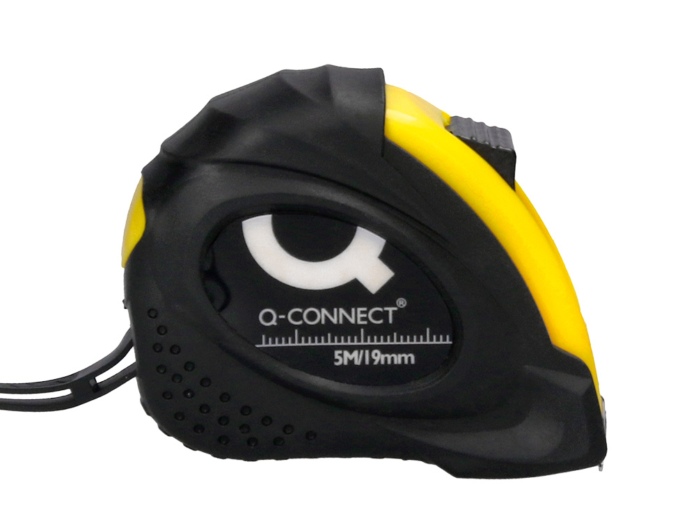 MTRE ENROULEUR Q-CONNECT CAOUTCHOUC FREIN MATRIEL ANTICHOC LARGEUR 19MM LONGUEUR 5M