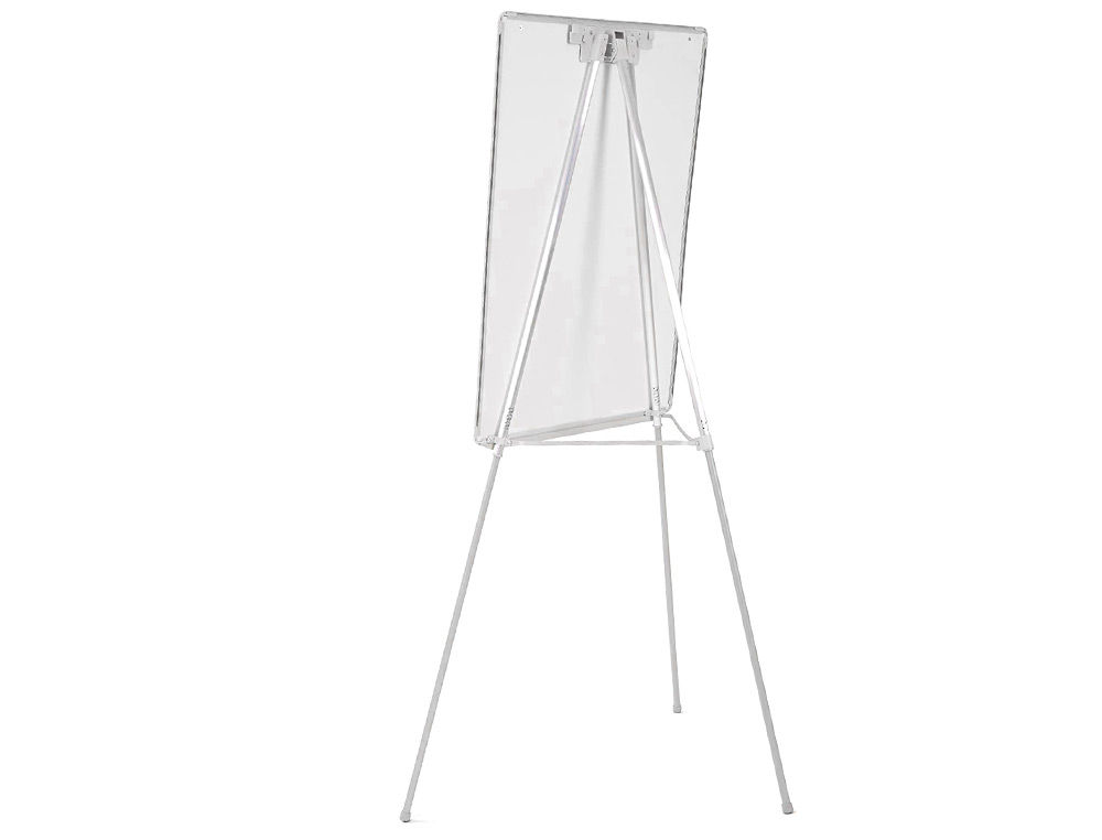 CHEVALET CONFÉRENCE Q-CONNECT TABLEAU LAMINÉ 70X100CM CADRE PLASTIQUE PINCE BLOC PAPIER AUGET PORTE-MARQUEURS