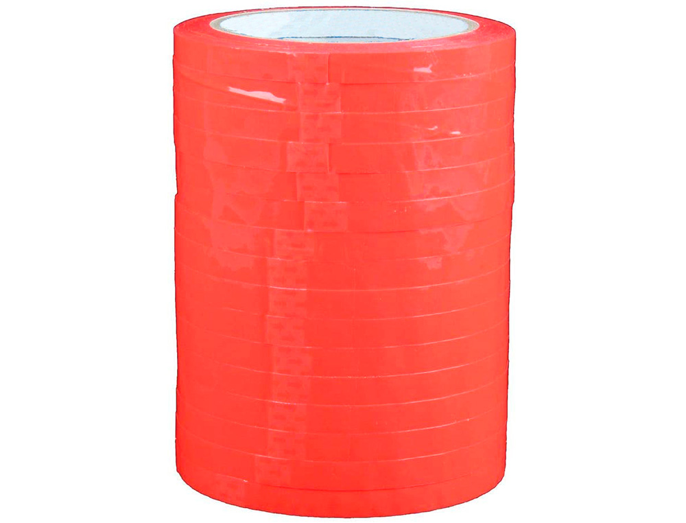 RUBAN ADHÉSIF Q-CONNECT SCELLEUSE SAC 9MMX66M COLORIS ROUGE
