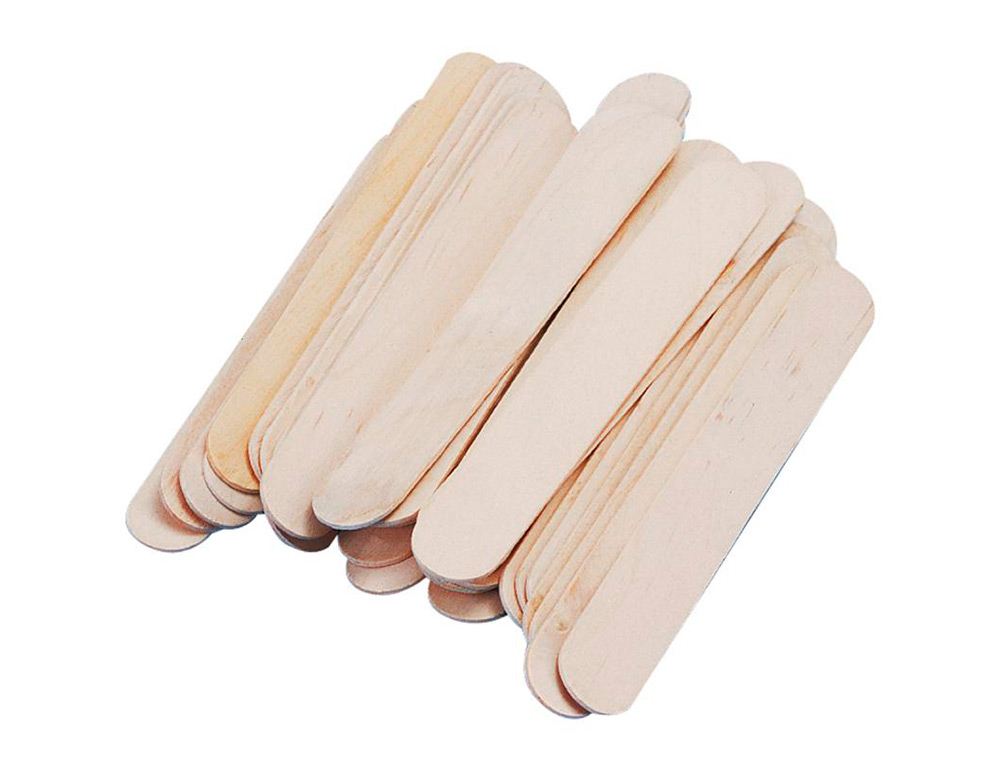 BÂTONNET EN BOIS CRÉATIVE CRAFTS 2CM X 15CM COULEUR NATURELLE BLISTER DE 100 UNITÉS