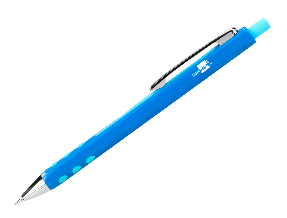 PORTE-MINE LIDERPAPEL PLASTIQUE 0.5MM CORPS PLASTIQUE GRIP CAOUTCHOUC MINES INCLUSES COLORIS ASSORTIS